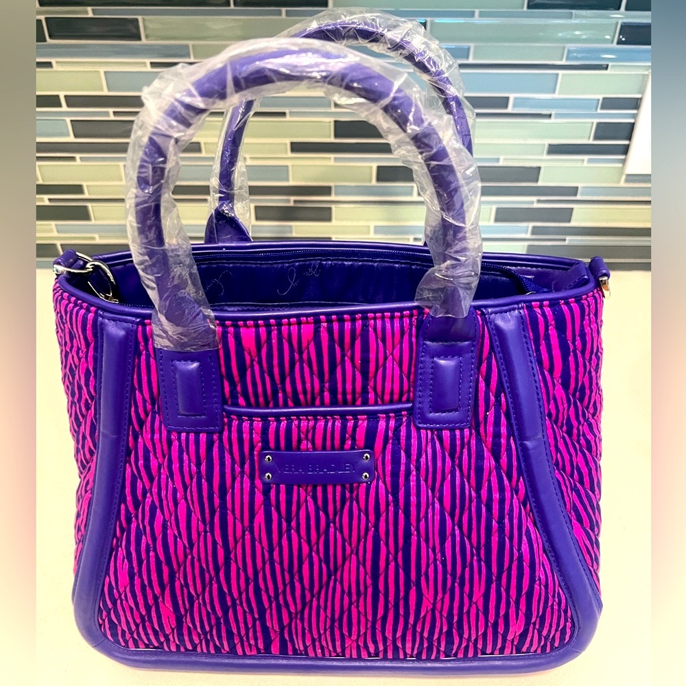 Vera Bradley Satchel in Katalina pink includes match. lavender wallet at no cost